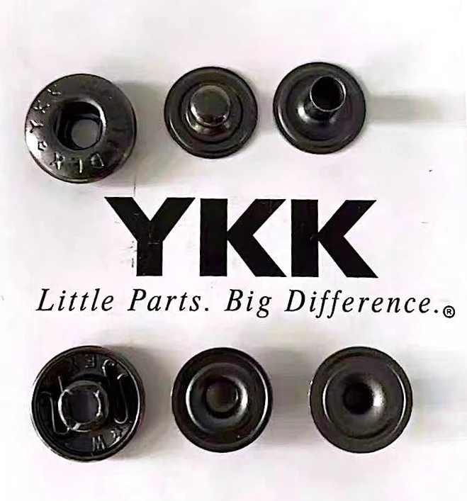YKK金属与树脂四合扣细节展示
